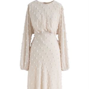 Cotton candy dress in cream